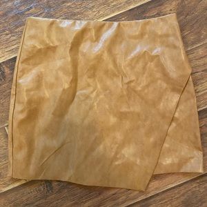 Boutique leather mini skirt